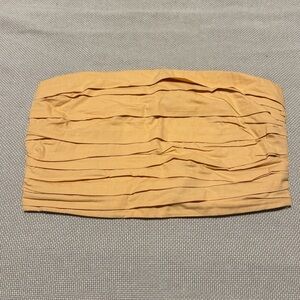Abercrombie Ruched Tube Top Orange